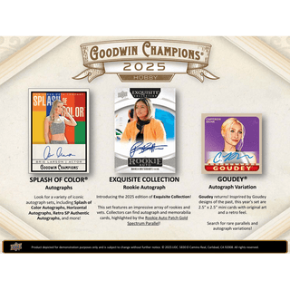 2025 Upper Deck Goodwin Champions Hobby Box