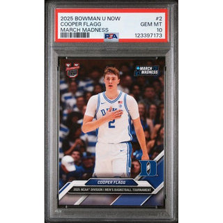 Cooper Flagg – 2025 Bowman University Now March Madness #2 PSA 10