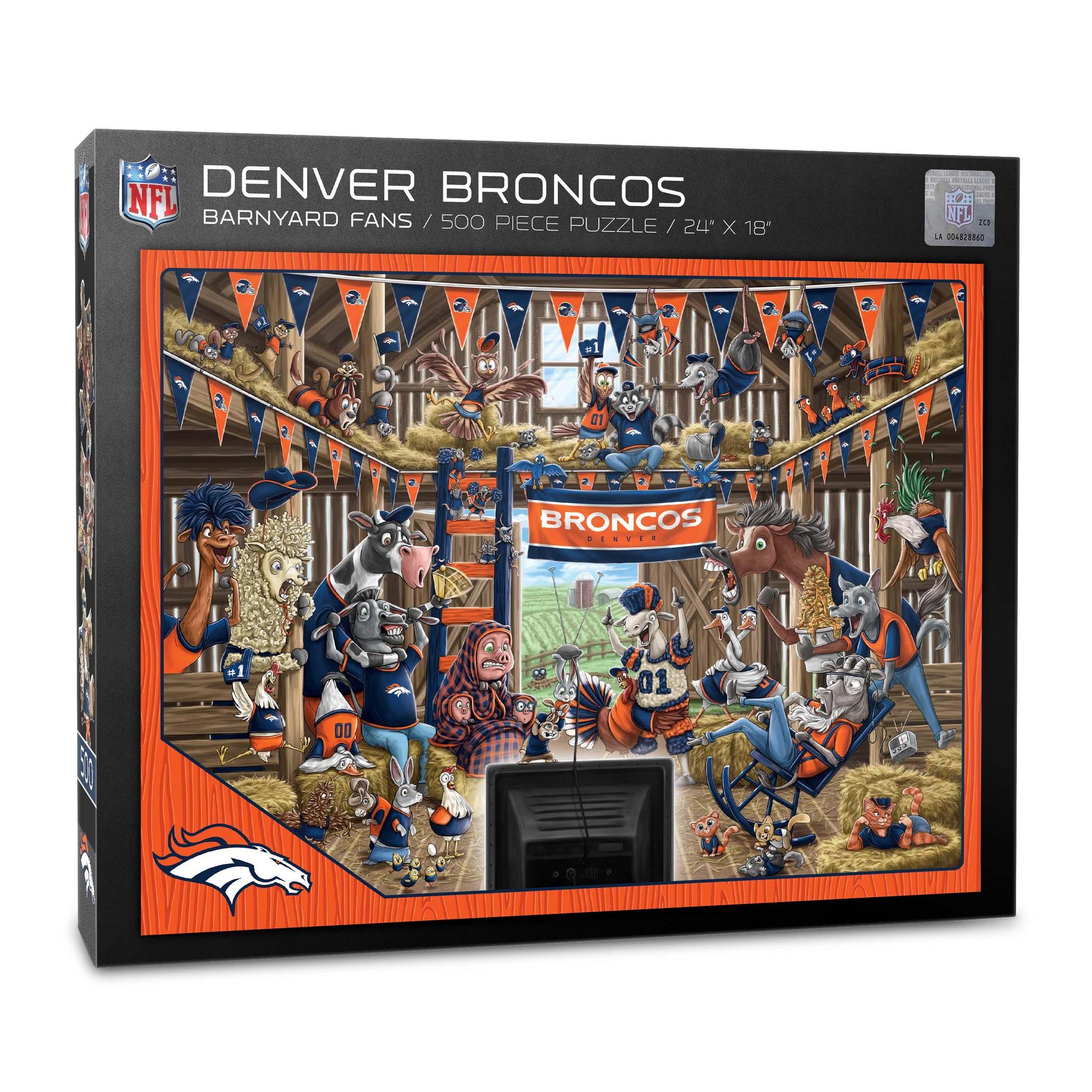 Denver Broncos Barnyard Fans 500 pc Puzzle
