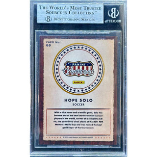 Hope Solo 2012 Americana Heroes & Legends Authentic Autograph #99 Beckett