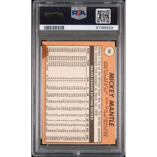 Mickey Mantle 1969 Topps Last Name in Yellow #500 PSA 1