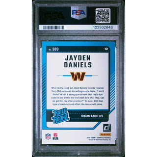 2024 Donruss Jayden Daniels #389 Mint 9