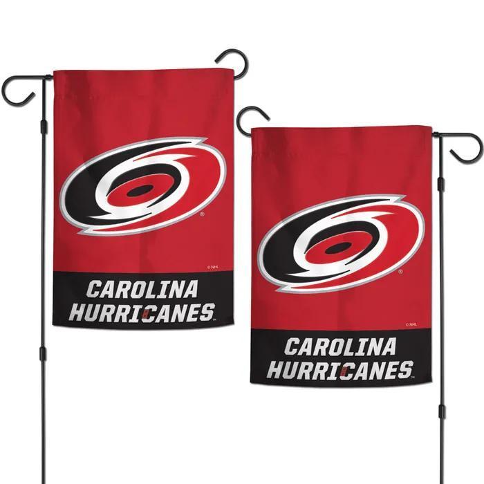 Carolina Hurricanes Appliqué Garden Flag 12.5" x 18" – Premium 2-Sided Outdoor Flag