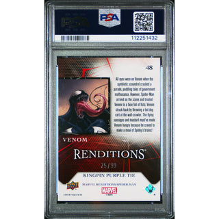 Venom 2024 Renditions Spider-Man Kingpin Purple Tie #48 – PSA 10