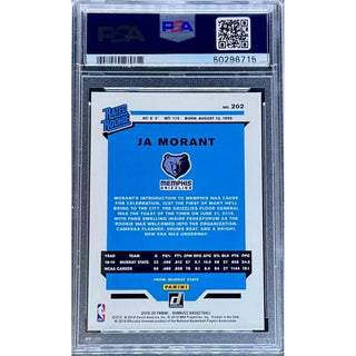 Ja Morant 2019 Panini Donruss #202 PSA 10 – Rookie Card