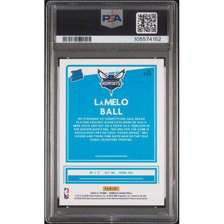 LaMelo Ball – 2020 Donruss Choice Blue #202 Rated Rookie – PSA 10 Gem Mint Serial #31/49