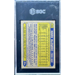 Mark McGwire 1987 Topps #366 SGC 8.5