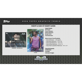 2026 Topps Graphite Tennis Hobby Box