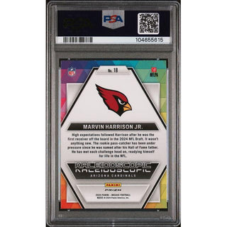Marvin Harrison Jr. 2024 Mosaic Football Prizm #18 PSA 10