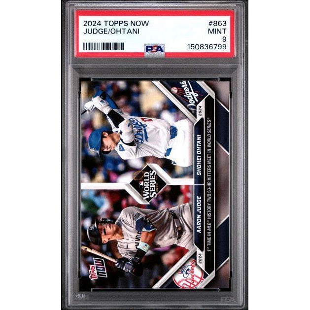 Aaron Judge / Shohei Ohtani 2024 Topps Now #863 PSA 9