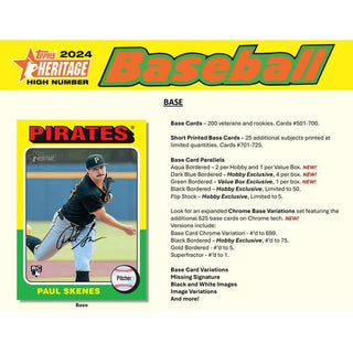 2024 Topps Heritage High Number Baseball Hobby Box