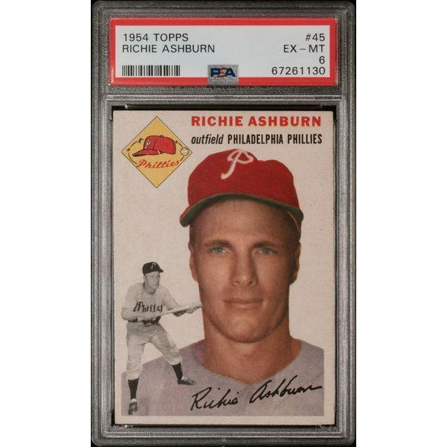 Richie Ashburn 1954 Topps #45 PSA 6