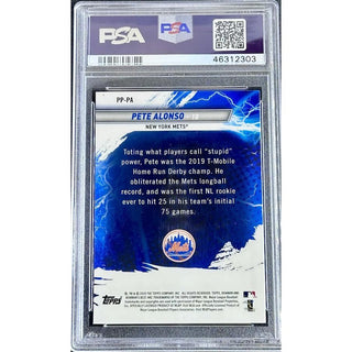 Pete Alonso 2019 Bowman’s Best Power Producers #PP-PA PSA 10