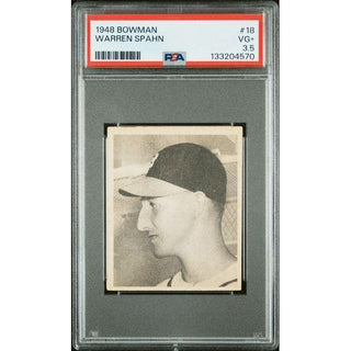 Warren Spahn 1948 Bowman #18 PSA 3.5
