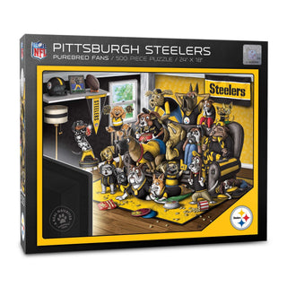 Pittsburgh Steelers Purebred Fans- A Real Nailbiter 500 pc Puzzle