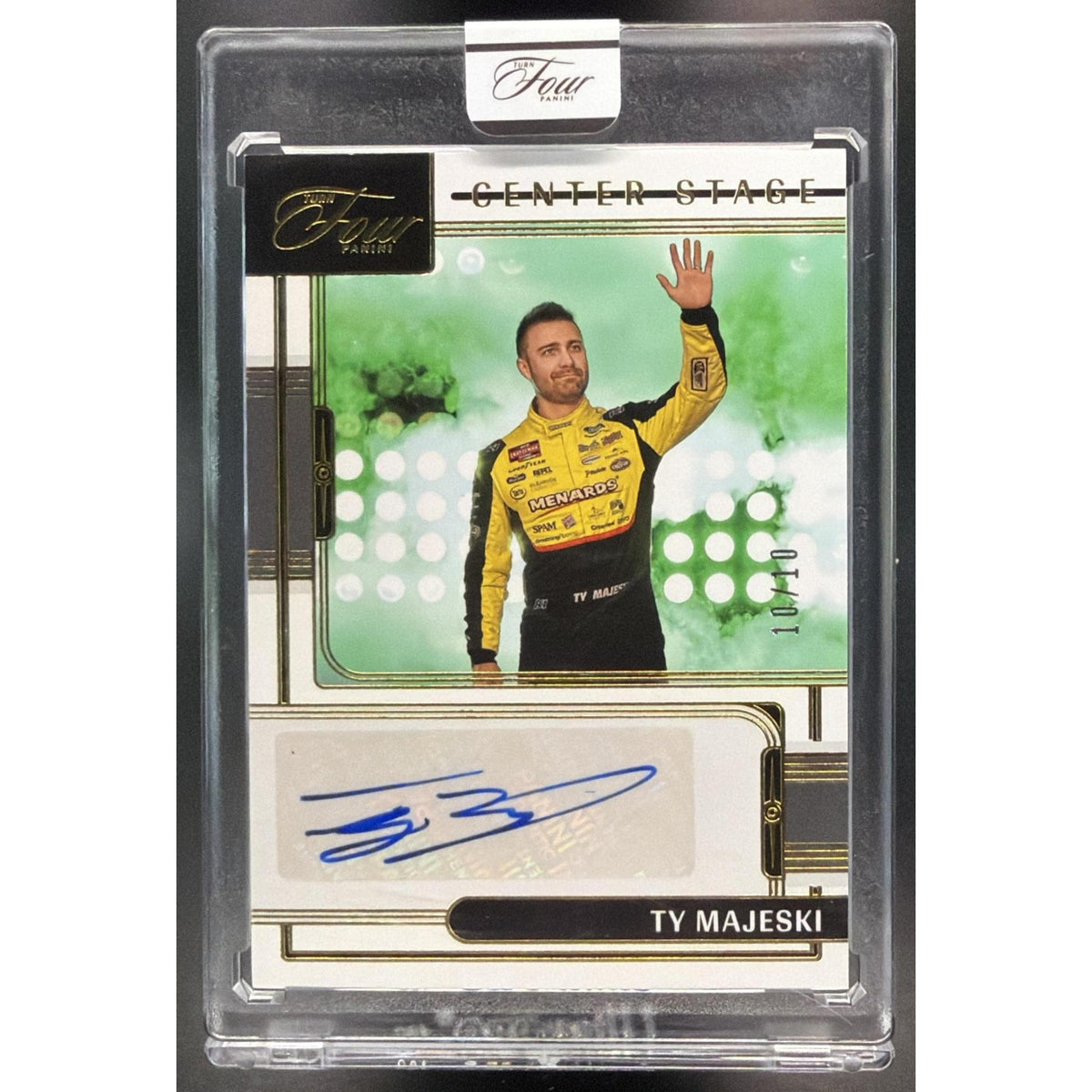 2026 Panini Four Racing Ty Majeski #CS-TMJ Center Stage 10/10 Non-Graded
