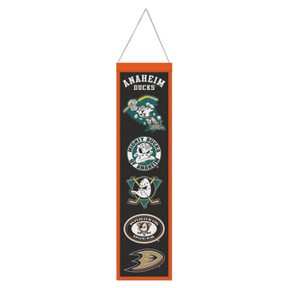 Banner: Anaheim Ducks - Wool – Premium 8" x 32"