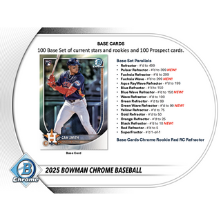 2025 Bowman Chrome Baseball Hobby Box