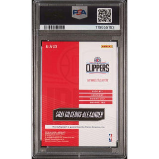 Shai Gilgeous-Alexander Rookie #SGA – 2018 Panini Absolute Memorabilia – PSA 8