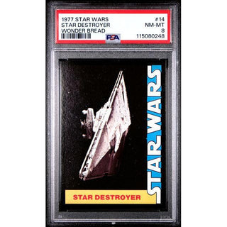 Star Destroyer 1977 Star Wars Wonder Bread #14 PSA 8