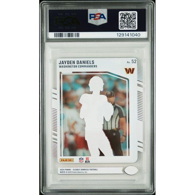 Jayden Daniels 2024 Donruss Clearly #52 PSA 9