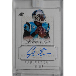 Cam Newton 2014 Panini Flawless #2 Autograph #23/25 – Limited Edition Signed Card