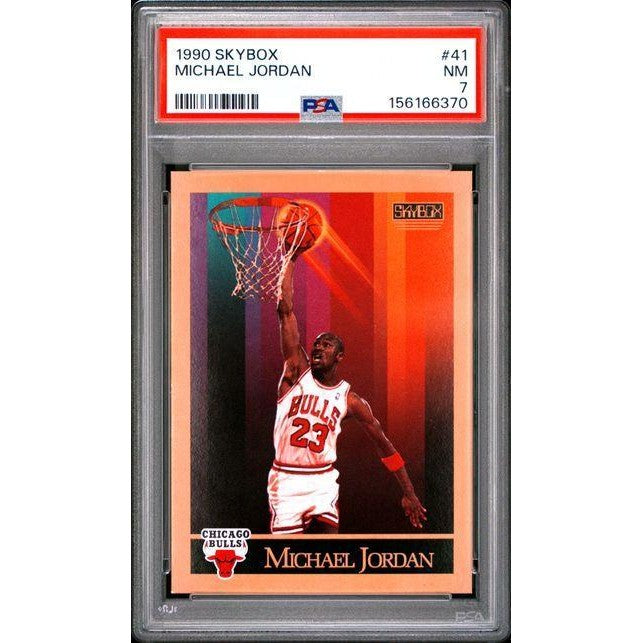 Michael Jordan 1990 Skybox #41 PSA 7