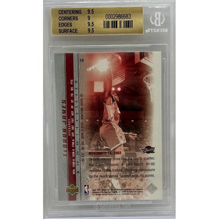 LeBron James 2003 Upper Deck Phenomenal Beginning LeBron James #18 BGS 9.5