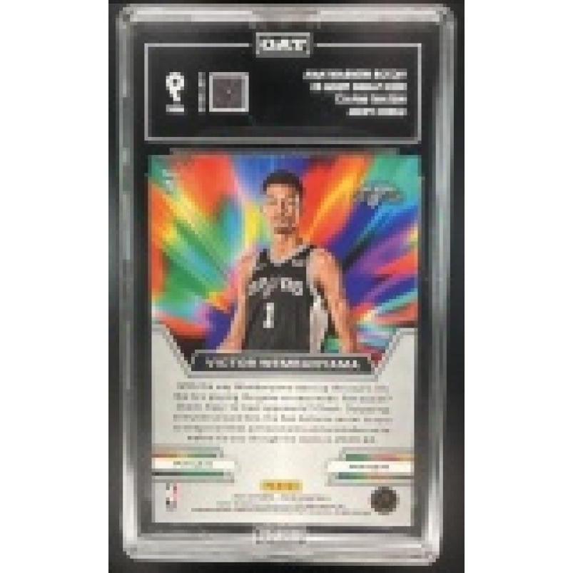 Victor Wembanyama 2023 Panini Prizm Instant Impact Green Prizm #3 TAG 9