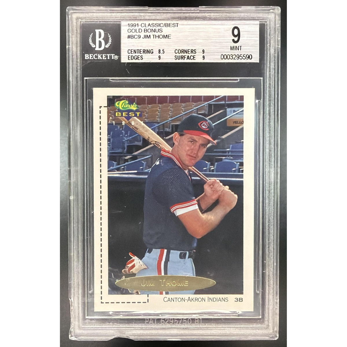 1991 Classic Games #BC9 Jim Thome Beckett 9