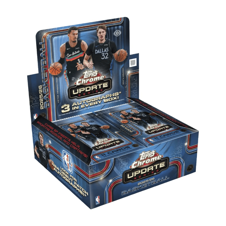 2025-26 Topps Chrome Update Series Basketball Hobby Jumbo Box