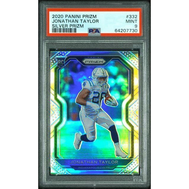 2020 Panini Prizm #332 Jonathan Taylor Silver Prizm PSA 9