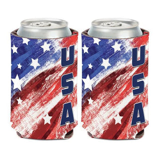 USA Patriotic 12 oz Can Cooler