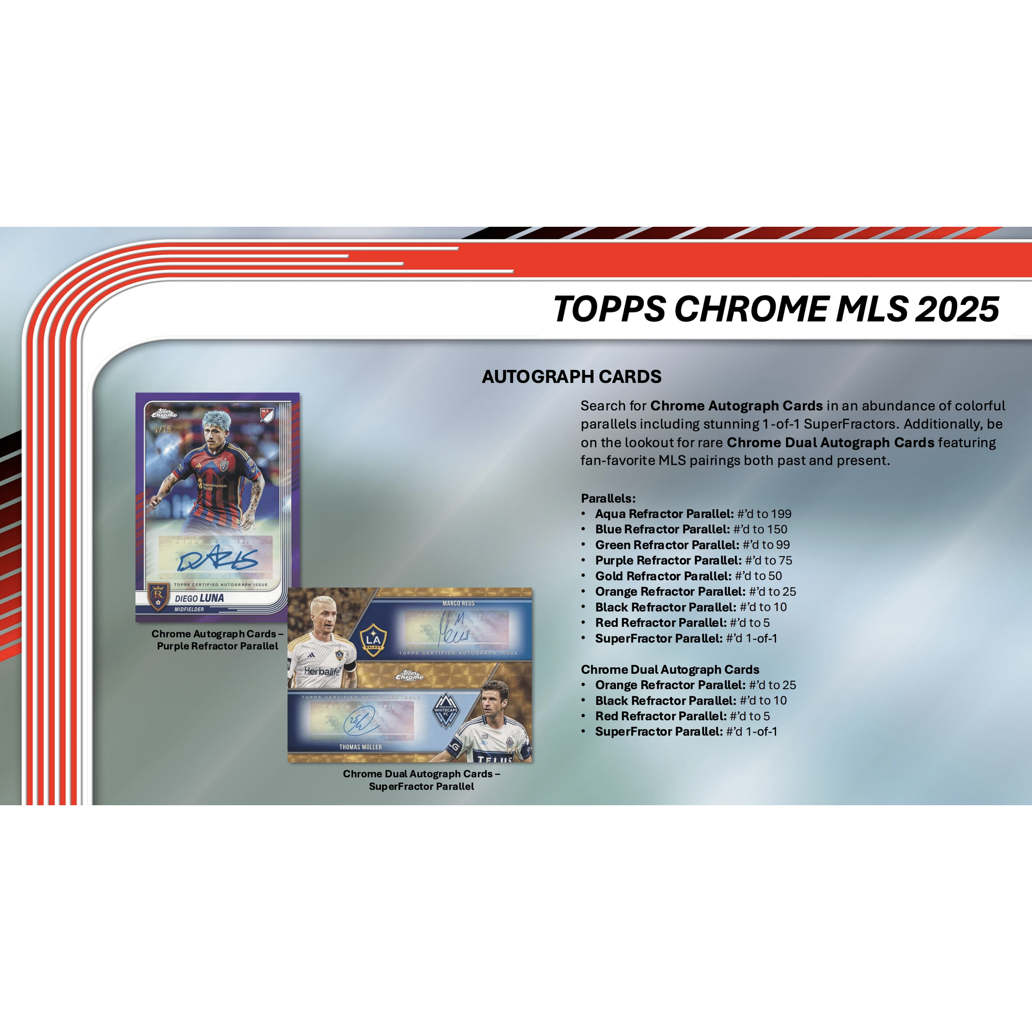 2025 Topps MLS Chrome Soccer Blaster Box