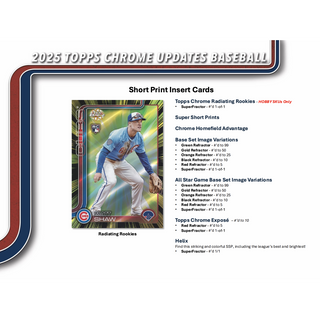 2025 Topps Chrome Update Series Baseball Jumbo Box