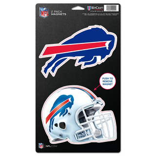 Buffalo Bills Die-Cut Logo Magnets – 2 Pack 5" x 9"