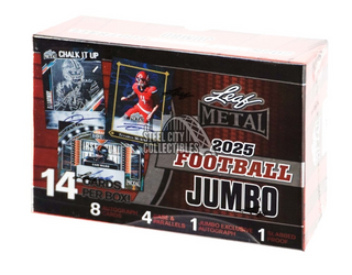 2025 Leaf Metal Football Jumbo Box