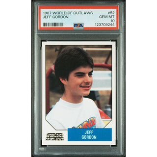 Jeff Gordon 1987 World of Outlaws #52 PSA 10
