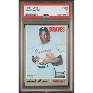 Hank Aaron 1970 Topps #500 PSA 5