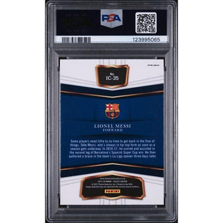 Lionel Messi 2017 Panini Select In The Clutch #IC-35 PSA 9