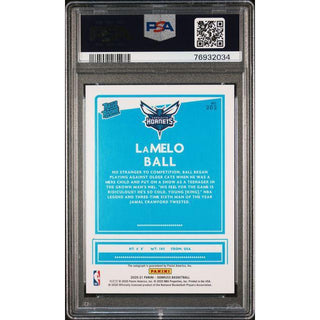 LaMelo Ball 2020 Panini Donruss Sig-Choice-Red PSA/DNA Certified #202 PSA 10