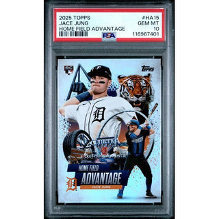 Jace Jung 2025 Topps Home Field Advantage #HA15 PSA 10