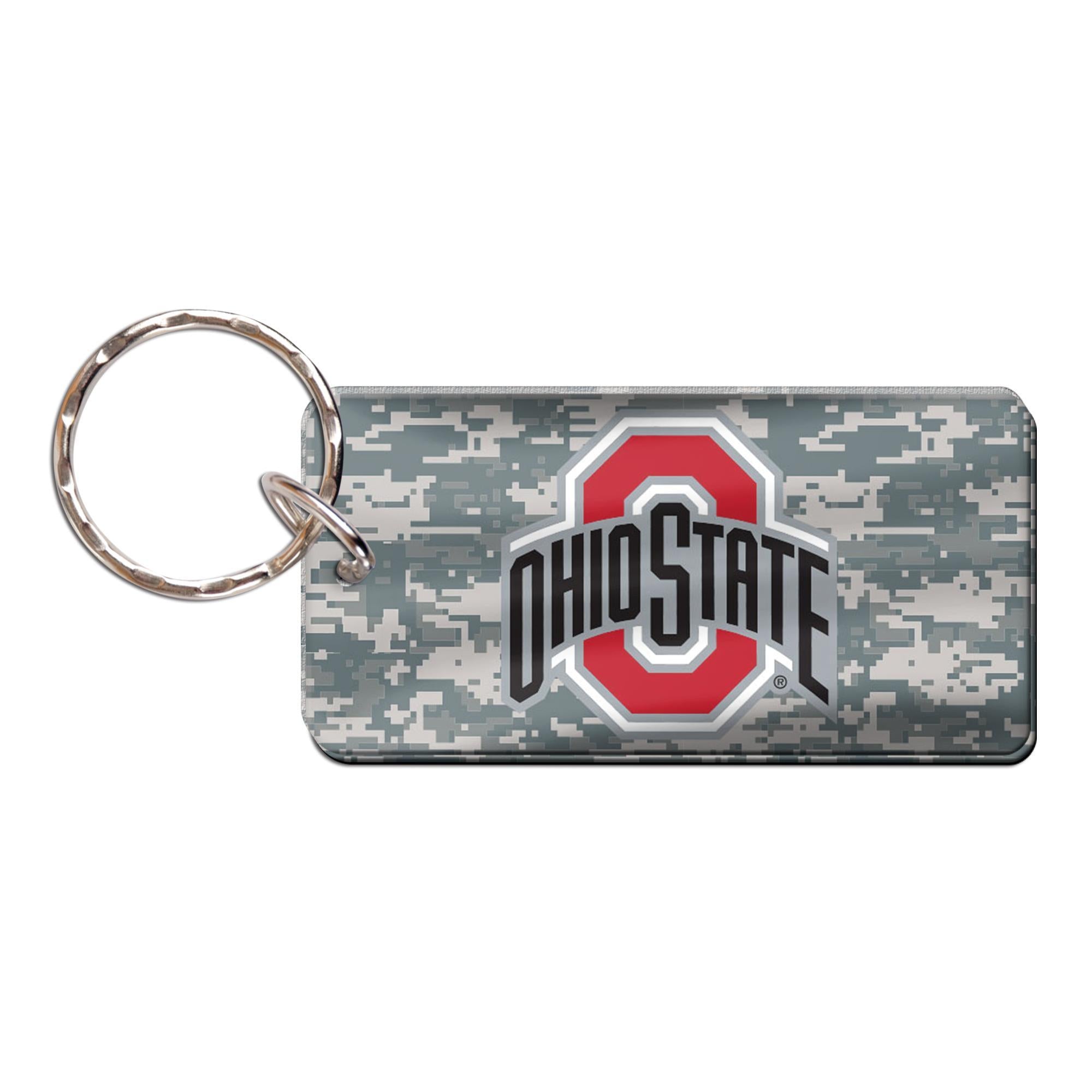 Ohio State Buckeyes Camo Dog Tag Keychain – Official NCAA Fan Accessory