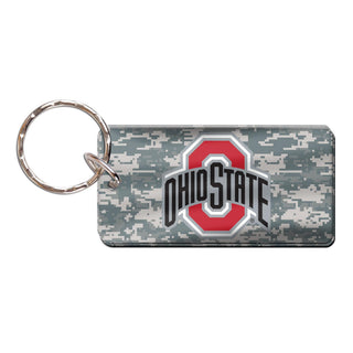 Ohio State Buckeyes Camo Dog Tag Keychain – Official NCAA Fan Accessory