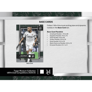 2024-25 Topps UEFA Club Competitions Museum Collection Soccer Hobby Box