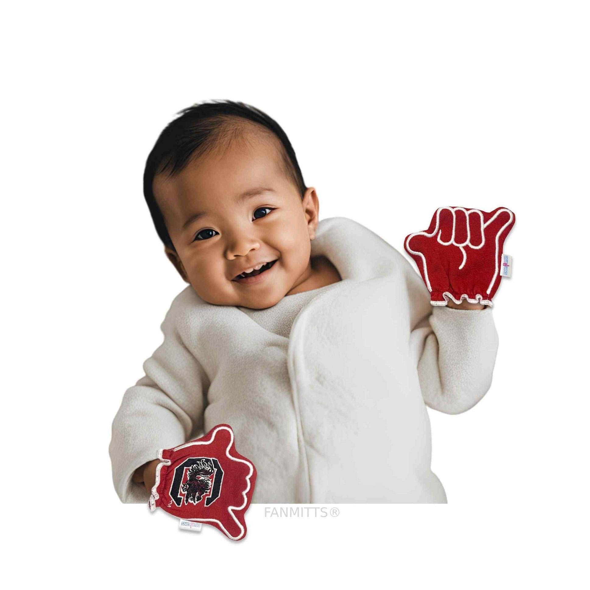 South Carolina Gamecocks FanMitts™ – Official Baby Mittens Newborn & Infant Sizes