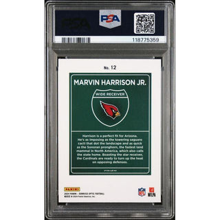 Marvin Harrison Jr. 2024 Panini Donruss Optic #12 PSA 9