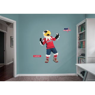 Slapshot Mascot - RealBig Collection - Official NHL - Washington Capitals - Reusable Vinyl Wall Decals