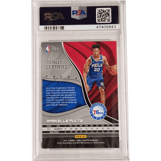 Markelle Fultz 2017 Panini Totally Certified Gold #101 PSA 9