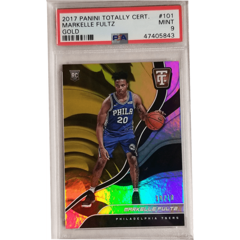 Markelle Fultz 2017 Panini Totally Certified Gold #101 PSA 9 – CARDIACS ...
